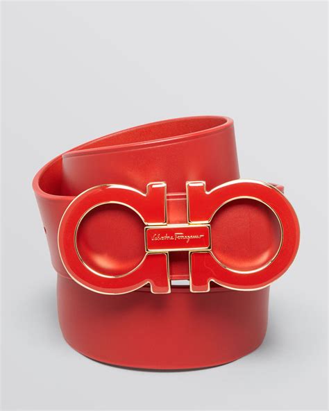 ferragamo belt cheap red|Ferragamo belt on person.